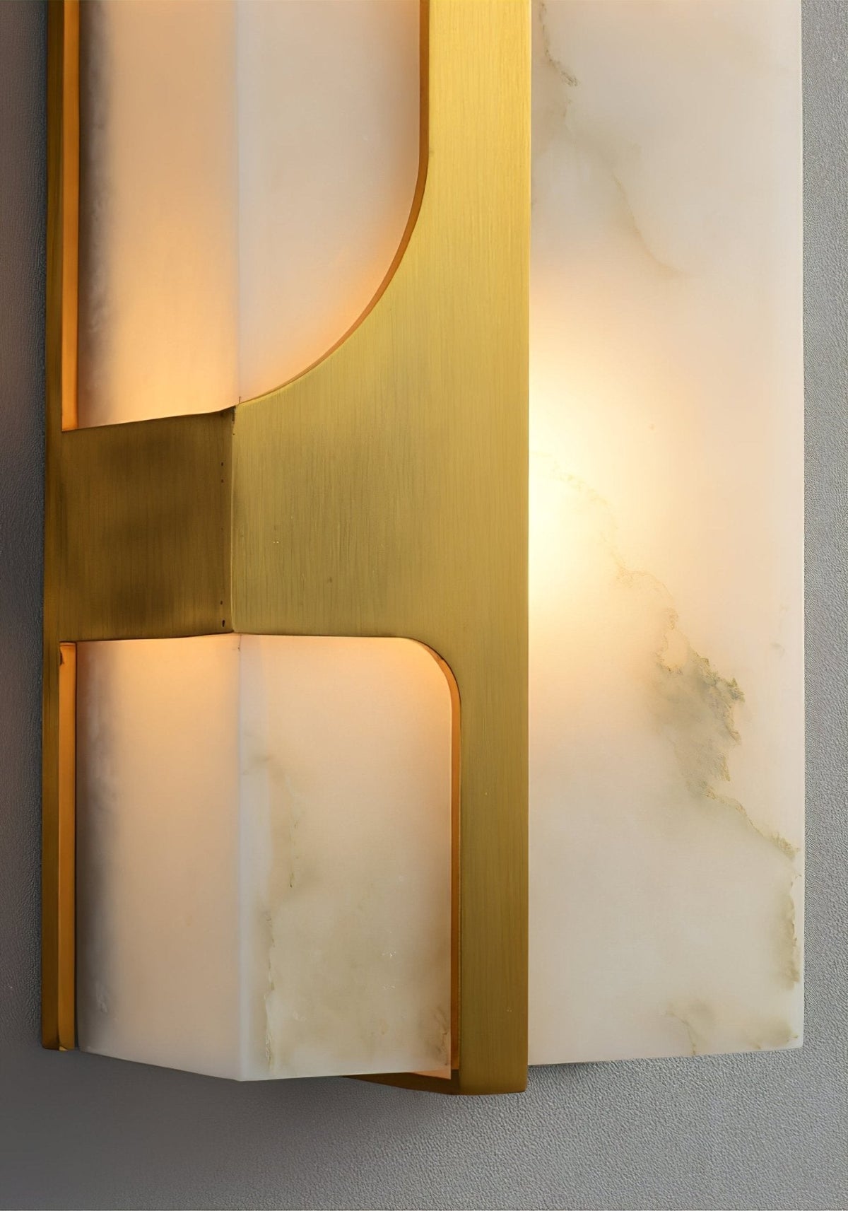 Ocarionis Geometrische Alabaster-Wandleuchte