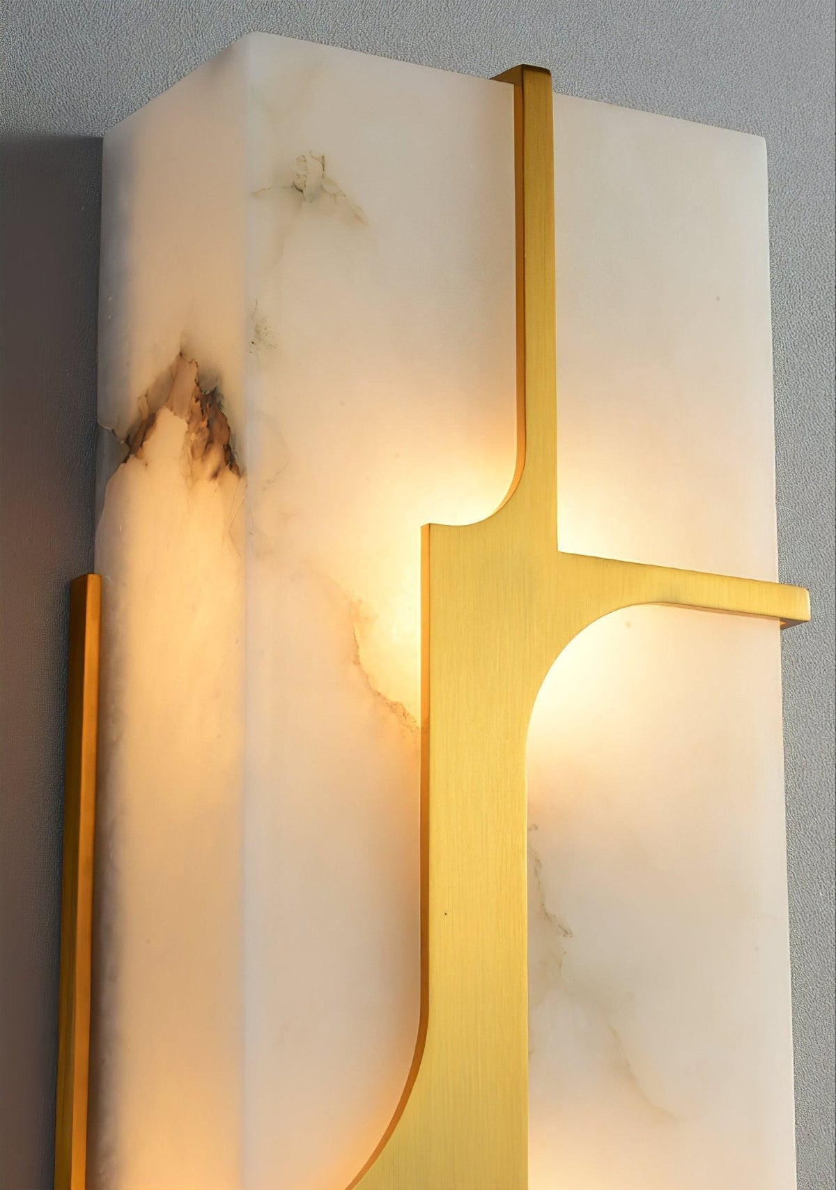 Ocarionis Geometrische Alabaster-Wandleuchte