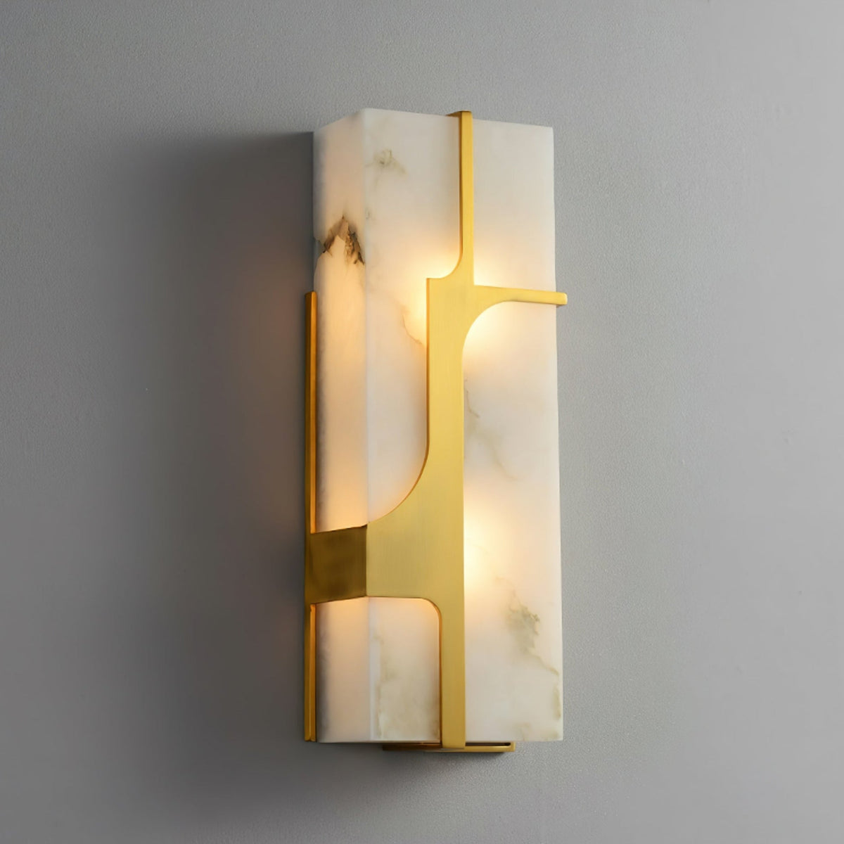 Ocarionis Geometrische Alabaster-Wandleuchte