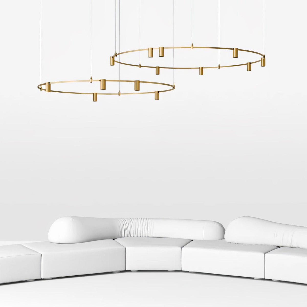 Ivrinir Ringed Messing Pendelleuchte