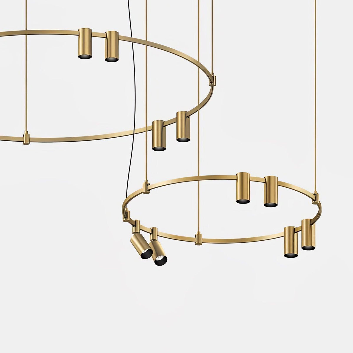 Ivrinir Ringed Messing Pendelleuchte
