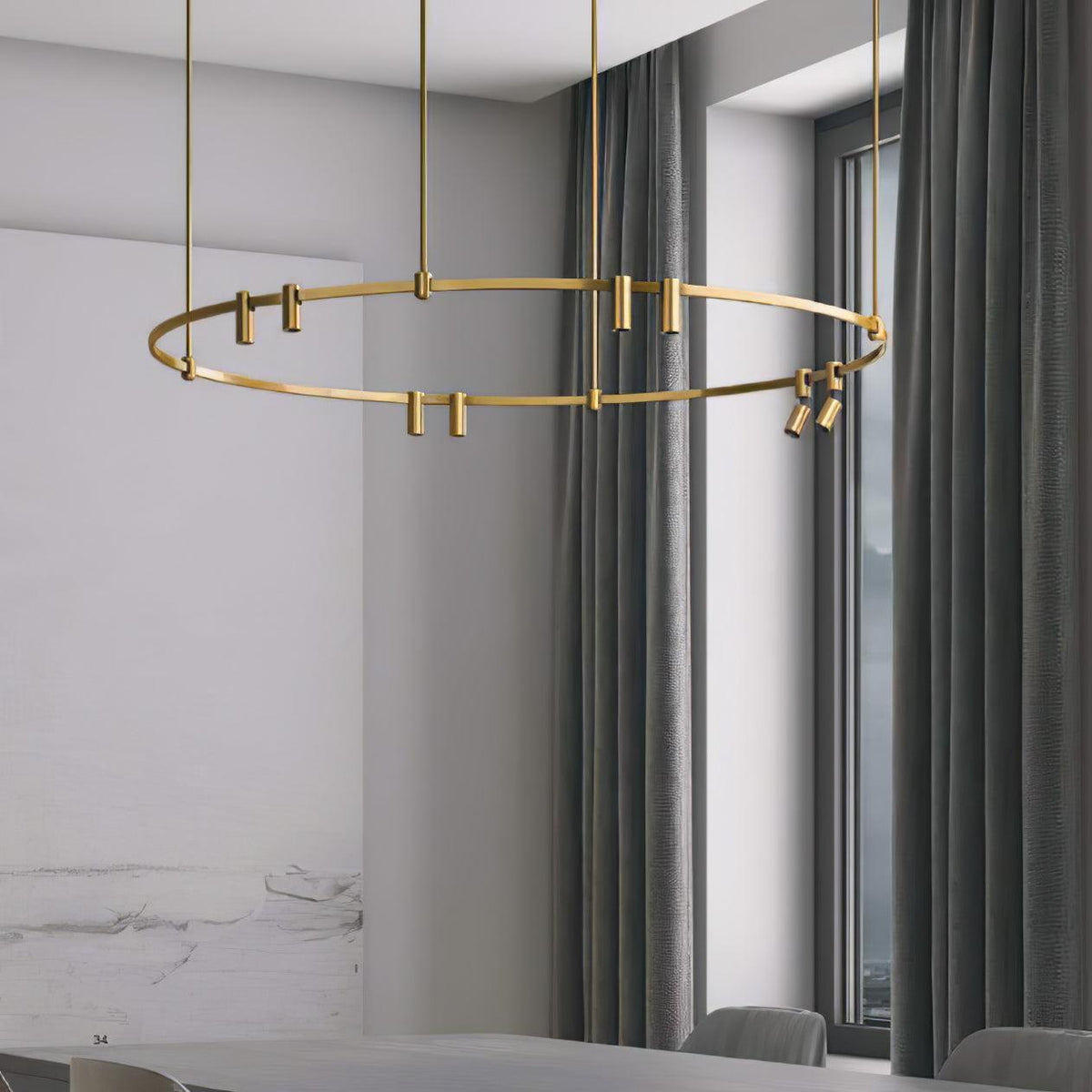 Ivrinir Ringed Messing Pendelleuchte