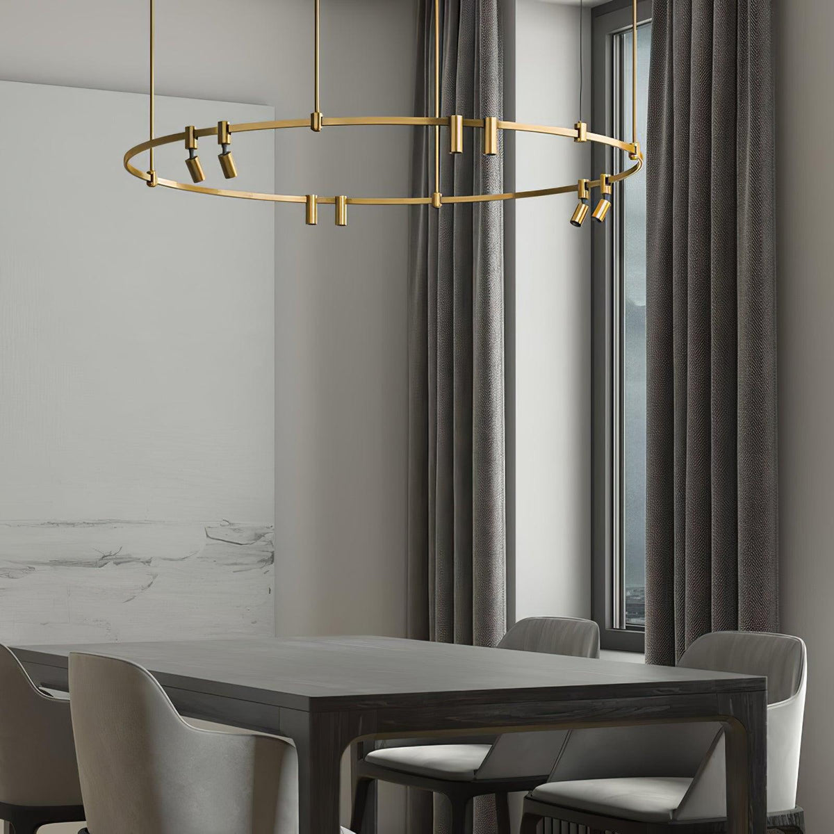 Ivrinir Ringed Messing Pendelleuchte