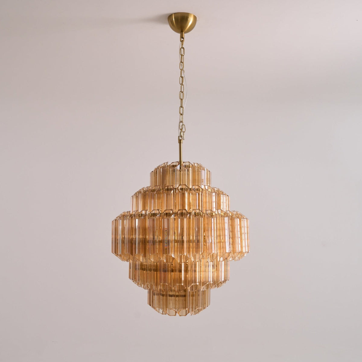 Liorerira Kronleuchter Aurum Cascade Murano-Glas-Prismen-Kaskadenkunst