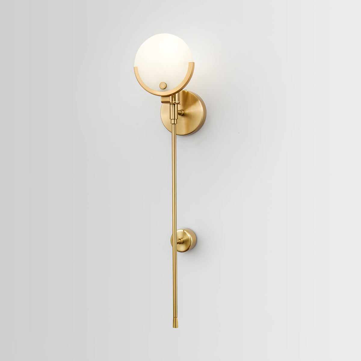 Bravi Wandleuchte aus Messing mit Alabaster