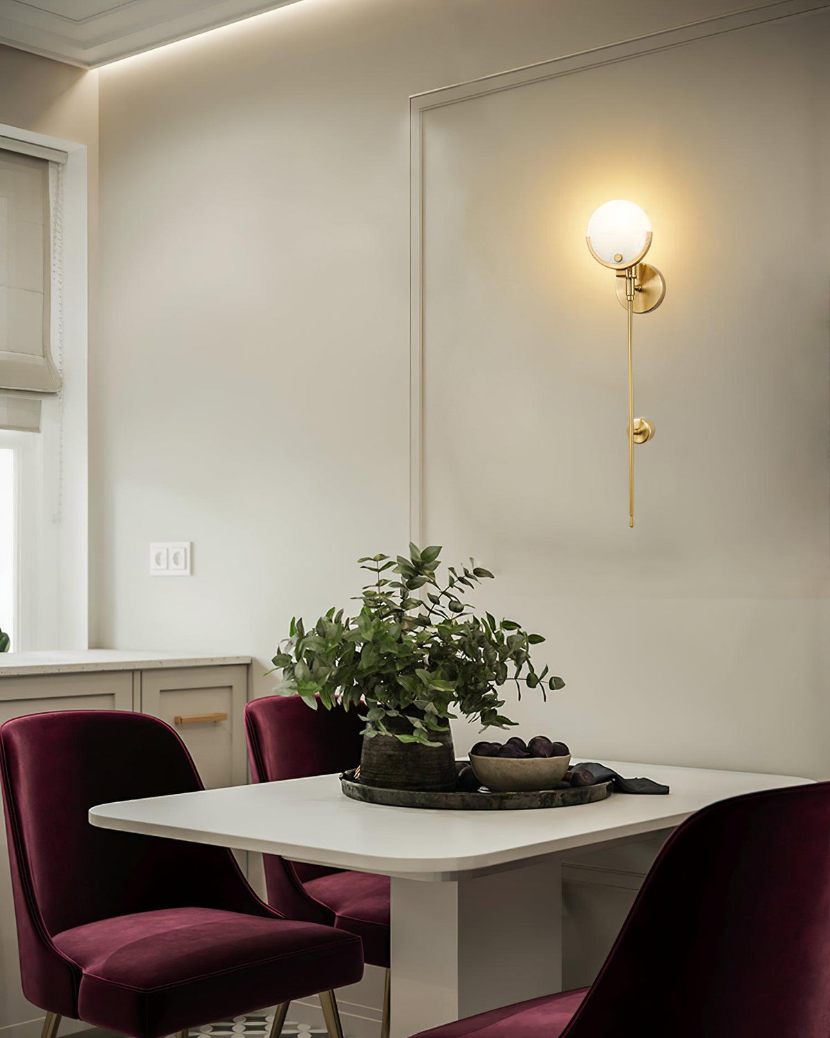 Aminex Kugel aus Alabaster Wandleuchte