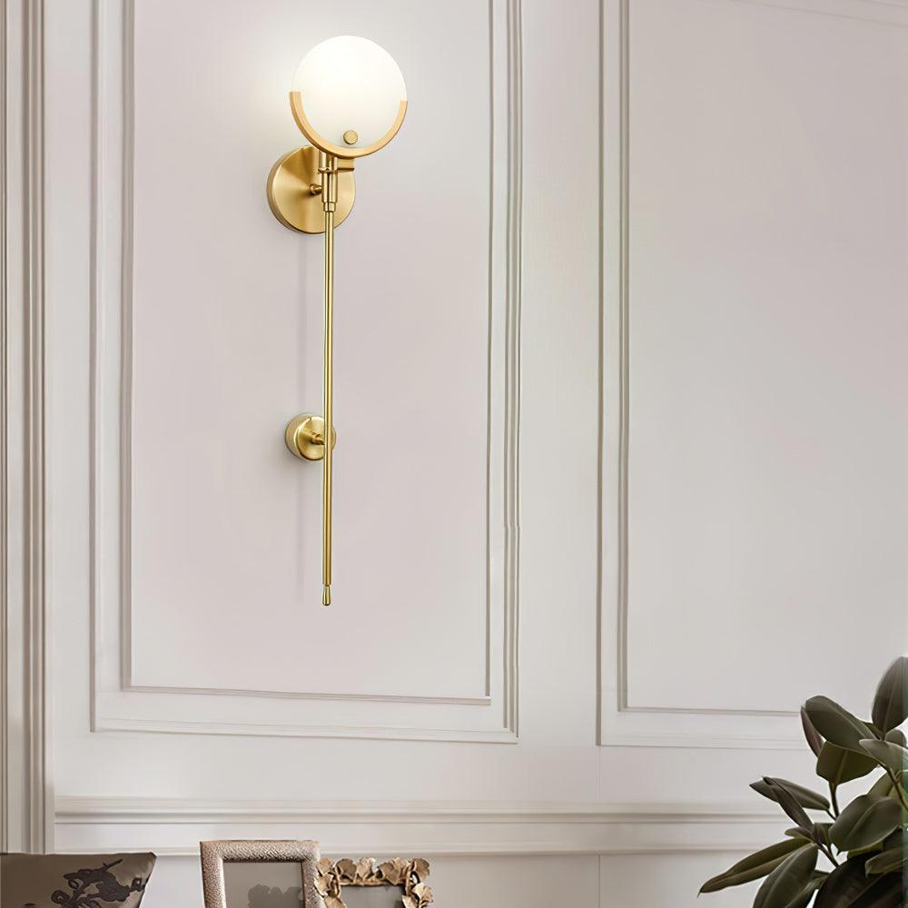 Aminex Kugel aus Alabaster Wandleuchte
