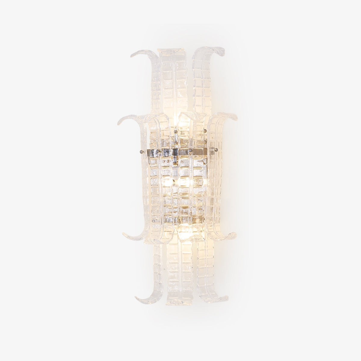 Celearia Wandleuchte Transparent Murano-Glas-Platte Geometrisch