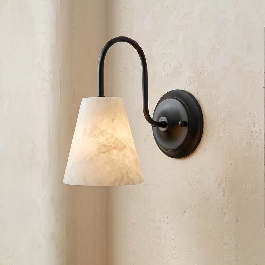 Bexstone Alabaster-Wandleuchte