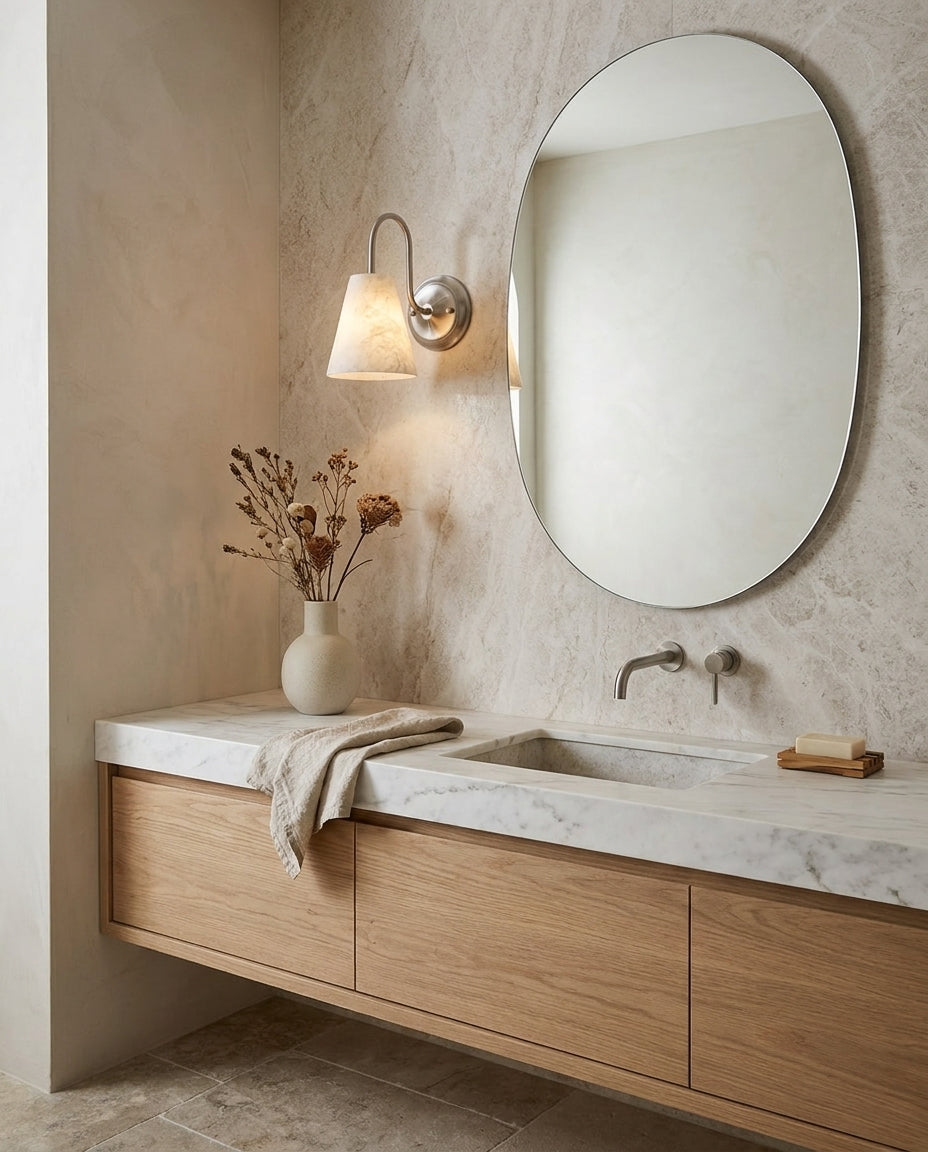 Bexstone Alabaster-Wandleuchte