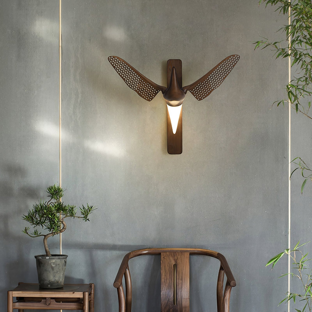 Avesa Individual Kreativität Holz-Wandleuchte