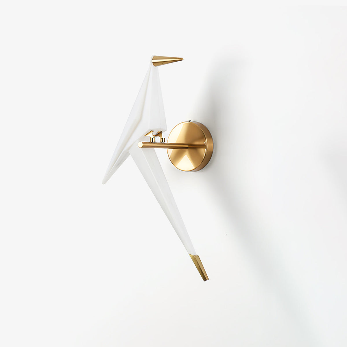 Eovela zeitgenössische Wandleuchte aus Papier in Kranenform