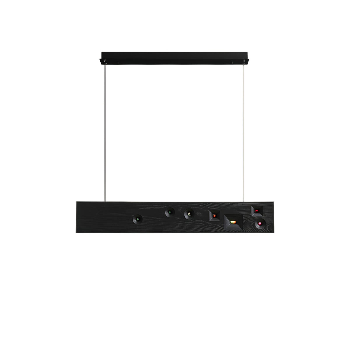 Elvorora Pendelleuchte Holz Linear LED Edelstein