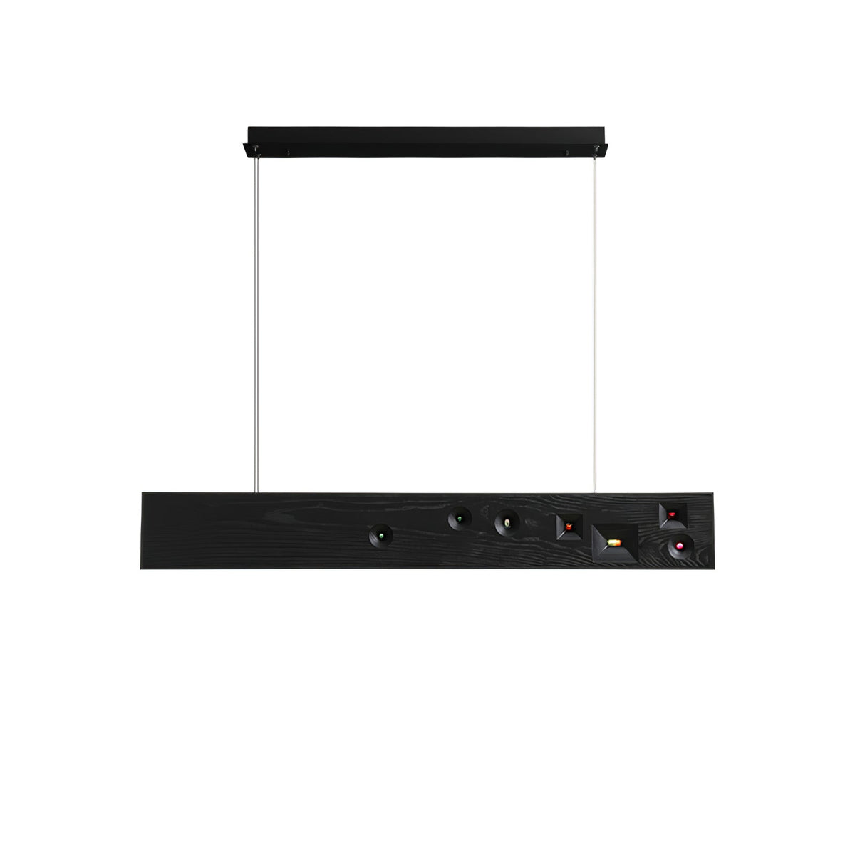 Elvorora Pendelleuchte Holz Linear LED Edelstein