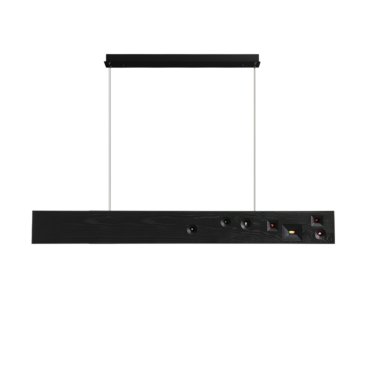 Elvorora Pendelleuchte Holz Linear LED Edelstein
