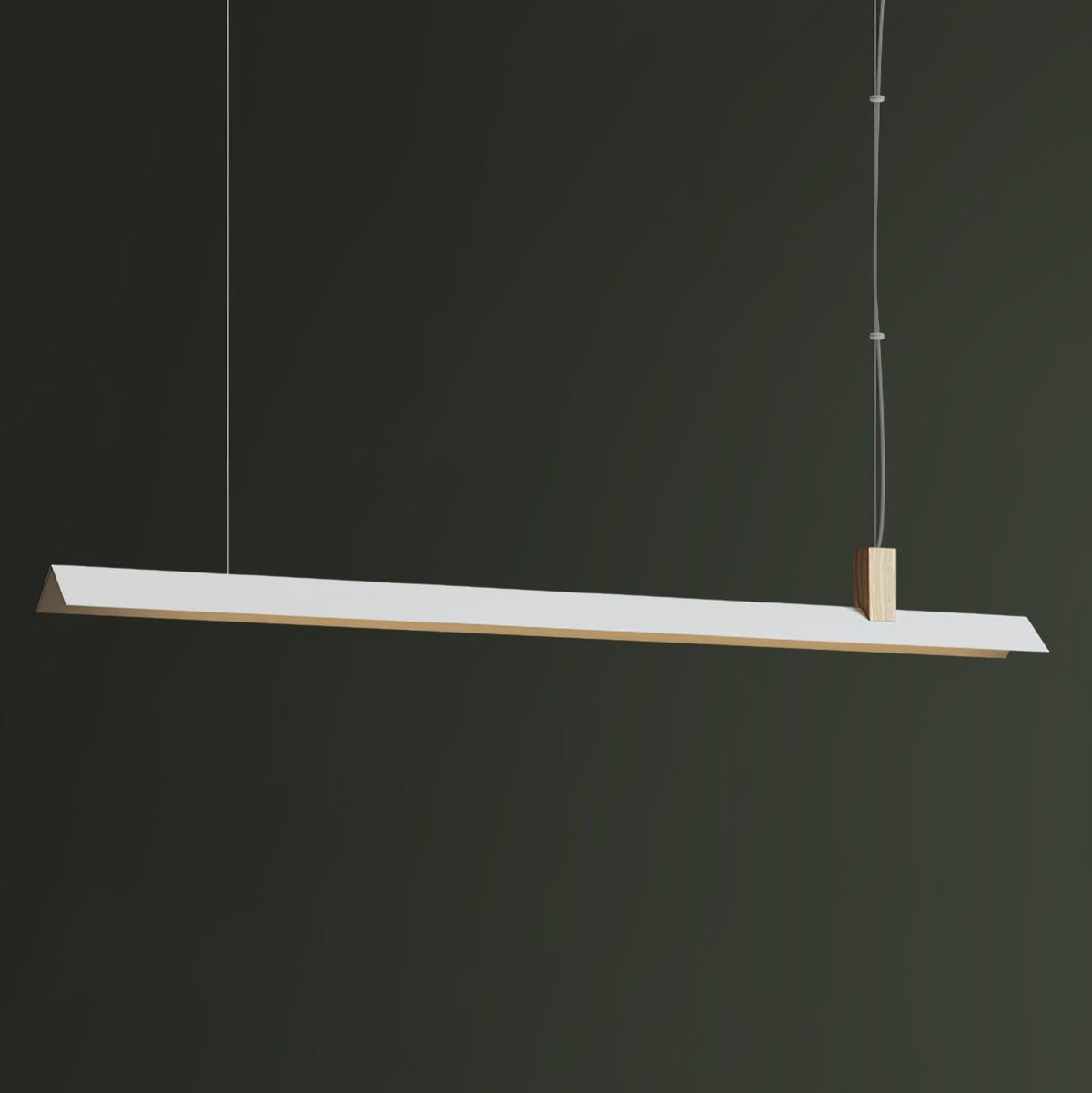 Linea Minimalistische Pendelleuchte aus Holz