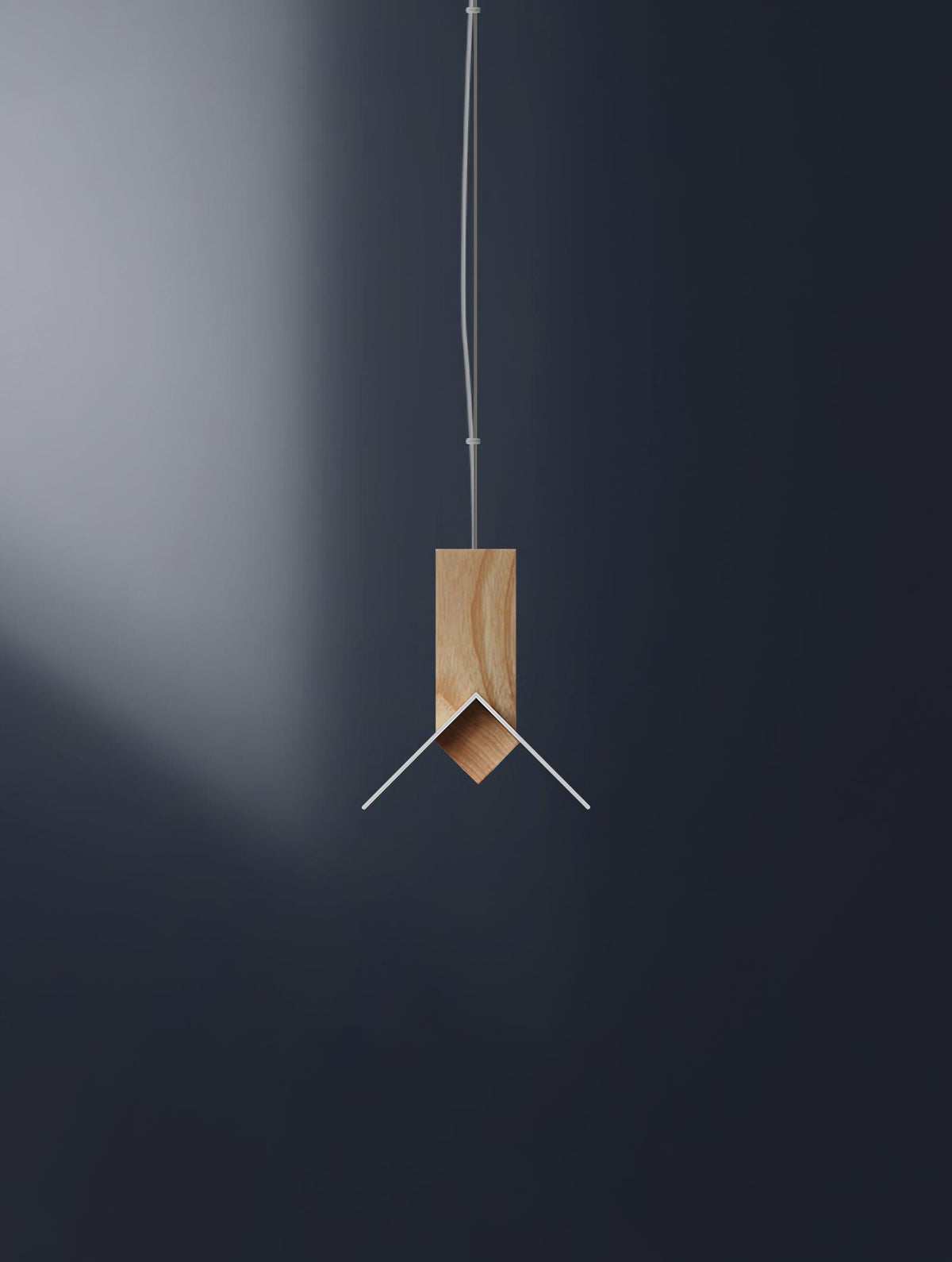 Linea Minimalistische Pendelleuchte aus Holz