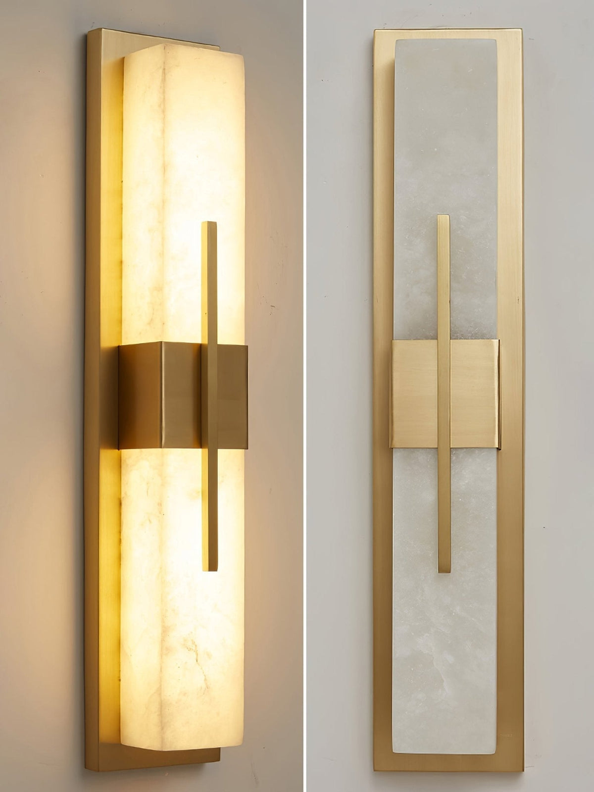 Vellmure Twin Alabaster-Wandleuchte