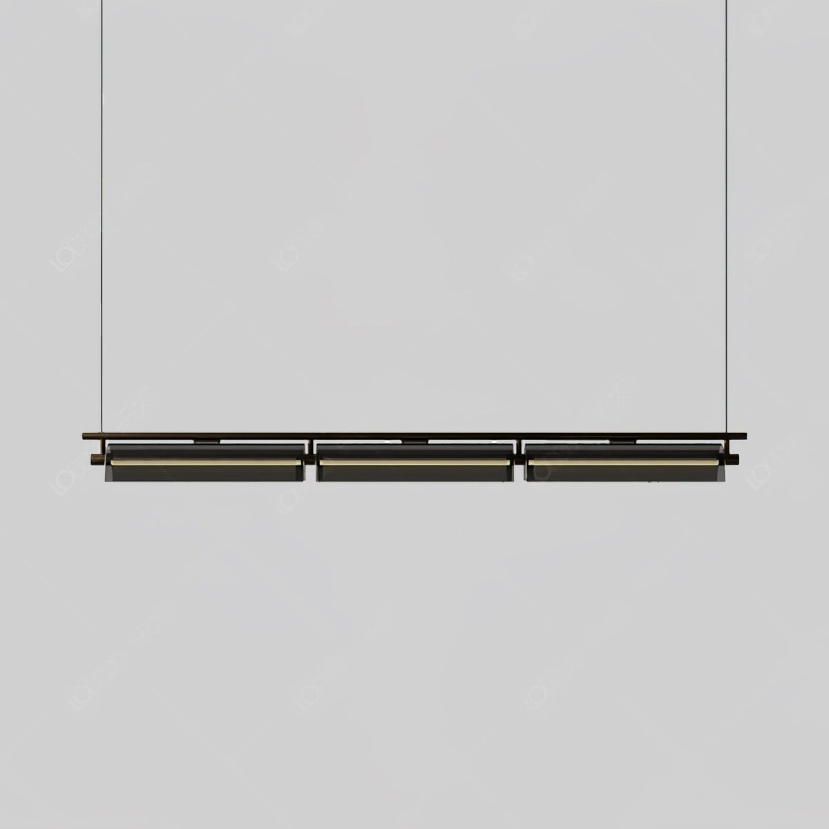Veliian Kronleuchter rauchiges Glas modern