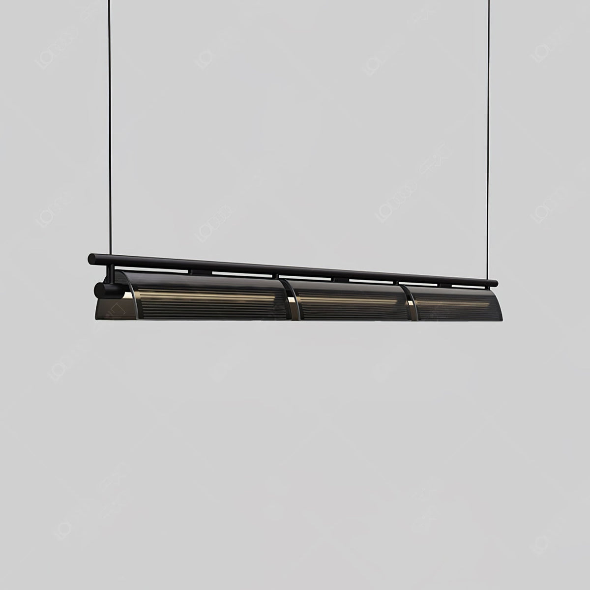 Veliian Kronleuchter rauchiges Glas modern