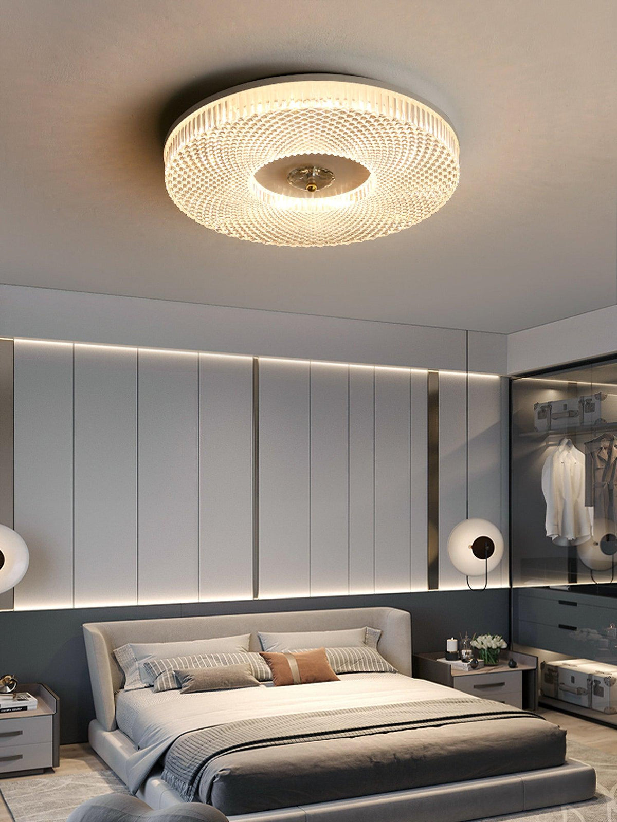 Nirenaine flache Deckenleuchte LED Acryl