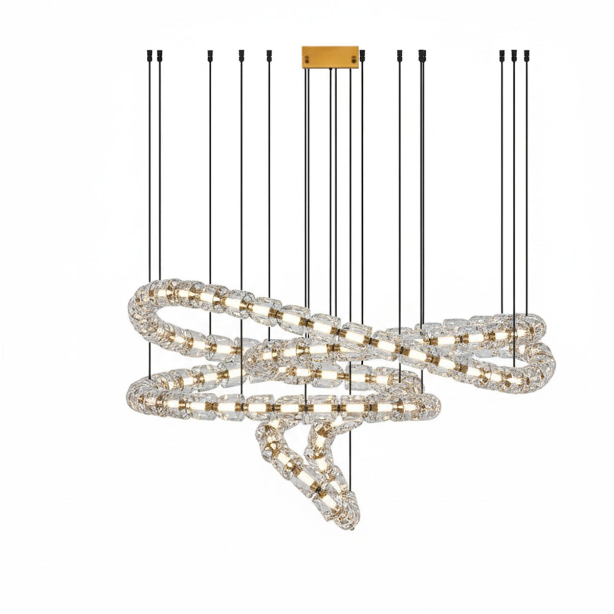 Nexus Gold Kristall Kronleuchter