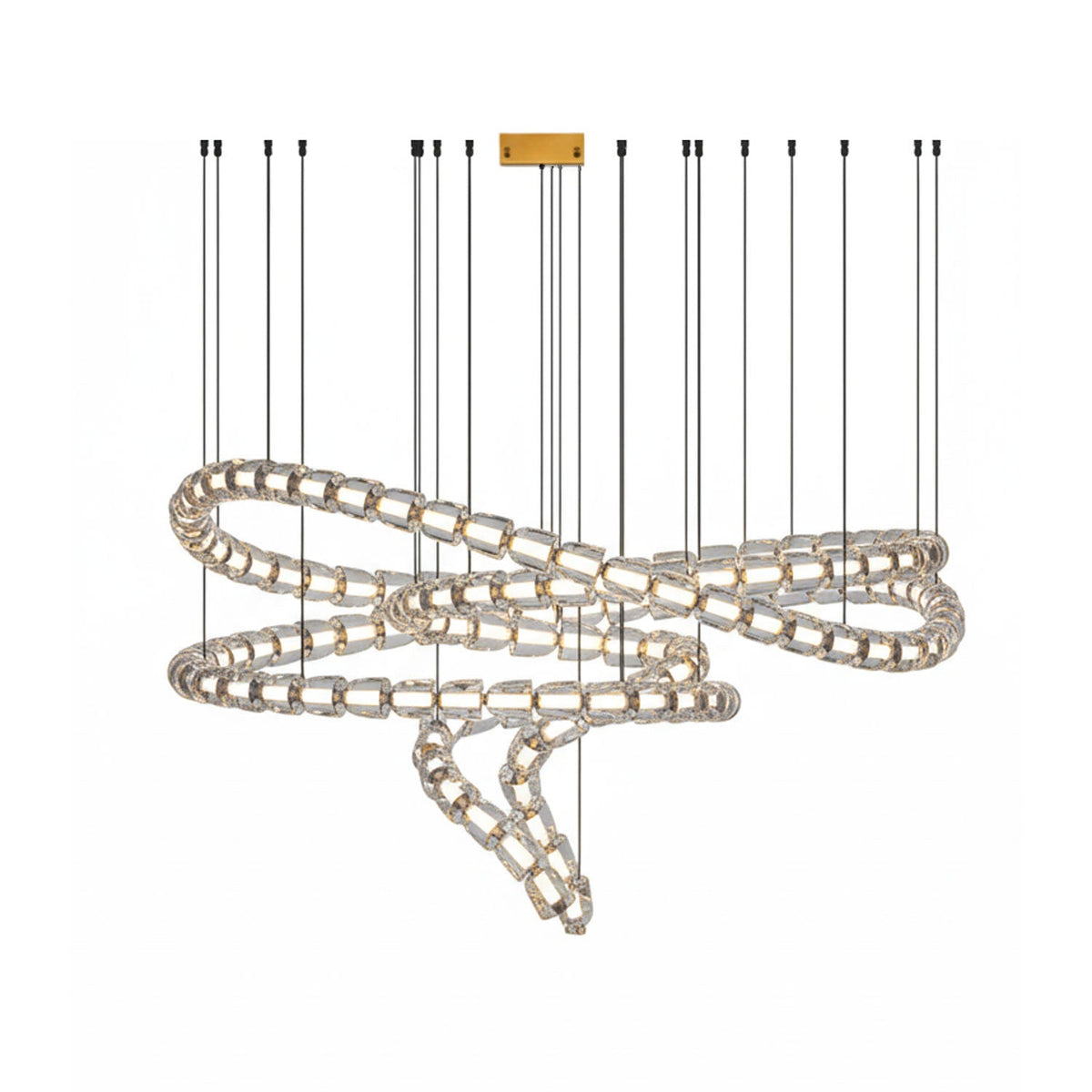 Nexus Gold Kristall Kronleuchter