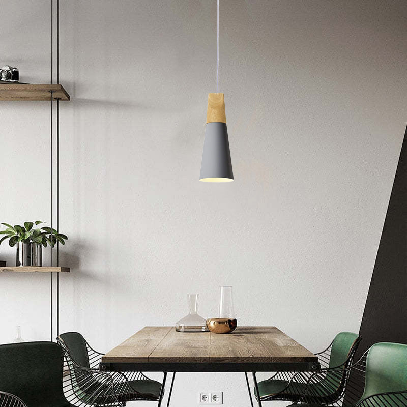 Valentina Modern LED Pendelleuchte Holz Metall Wohnzimmer Schlafzimmer