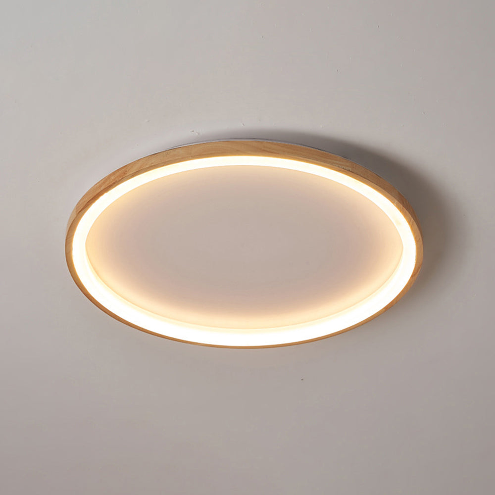 Muto Deckenleuchte Ring Wohnzimmer, Holz