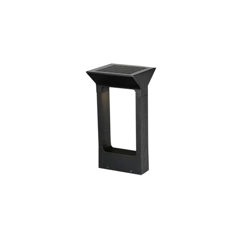 Ray Modern LED Außenleuchte Geometrisch Solar Schwarz Garten/Terrasse Metall