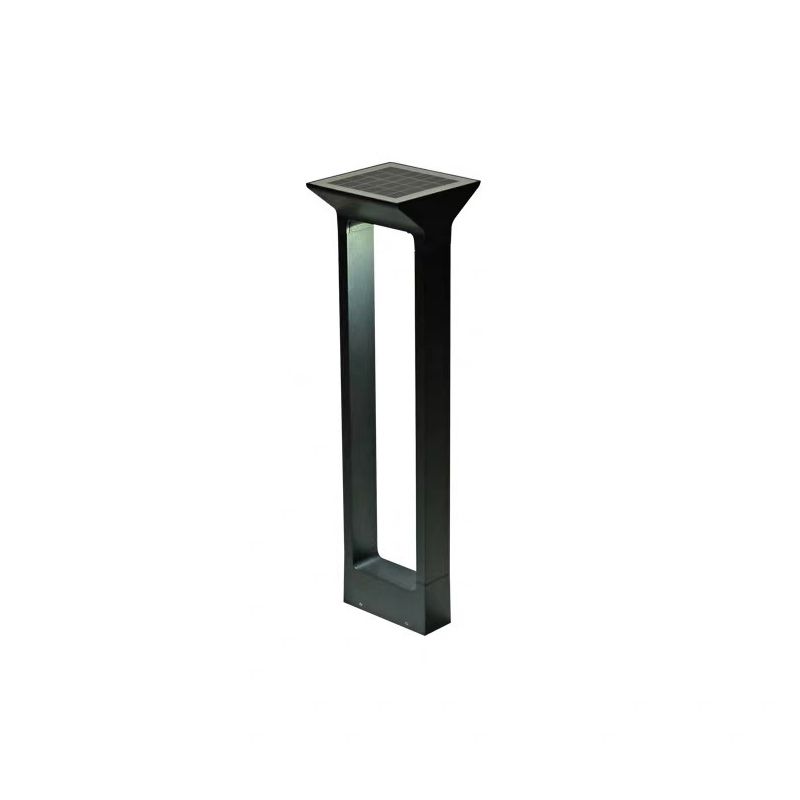 Ray Modern LED Außenleuchte Geometrisch Solar Schwarz Garten/Terrasse Metall