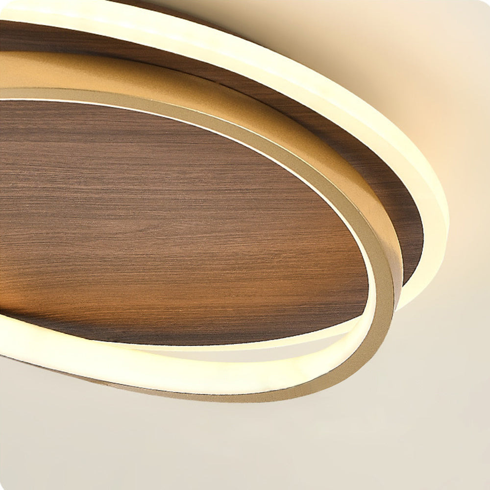 Arisha Modern Rund Dimmbare Deckenleuchte Gold Metall Acryl Schlafzimmer