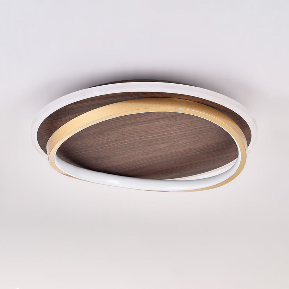 Arisha Modern Rund Dimmbare Deckenleuchte Gold Metall Acryl Schlafzimmer