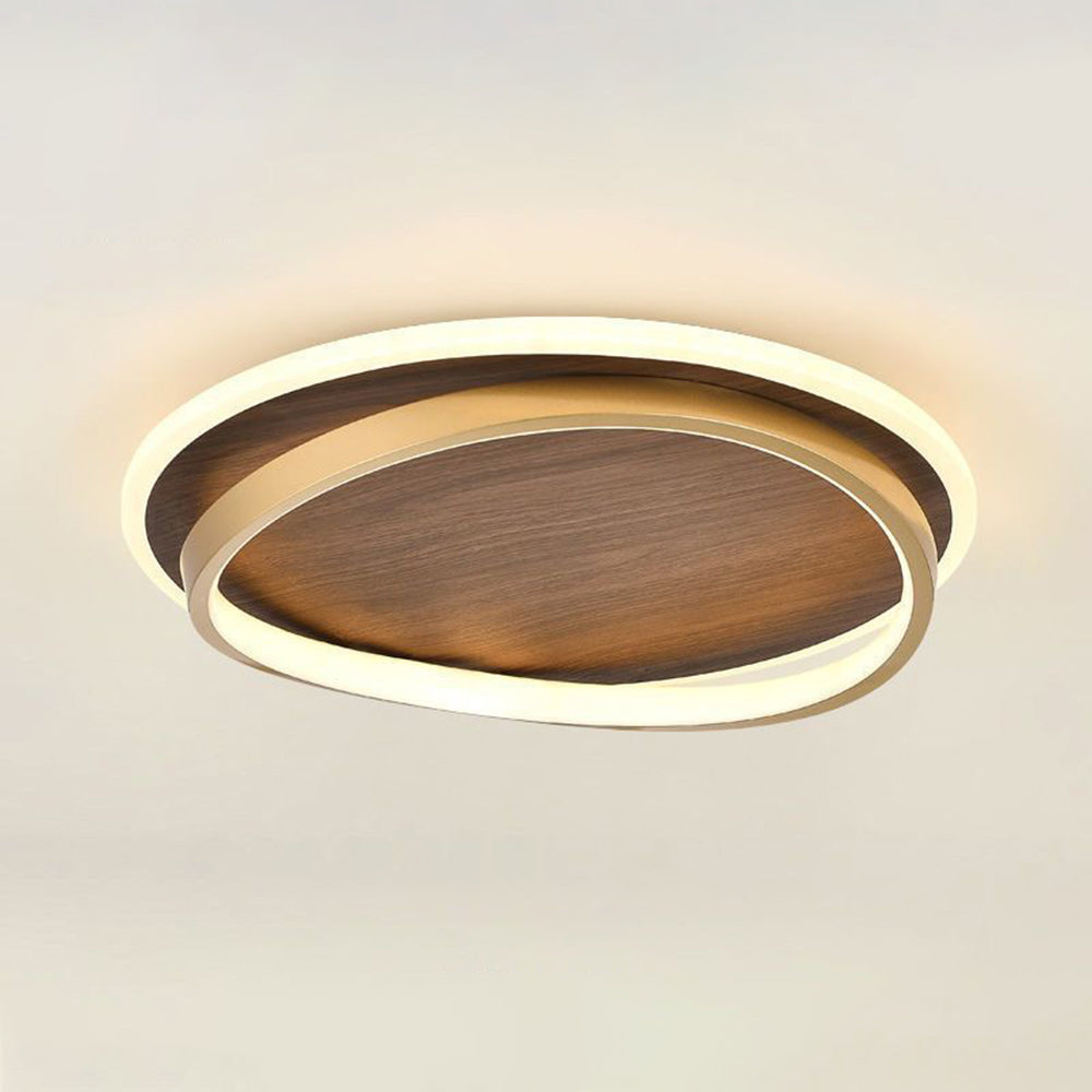 Arisha Modern Rund Dimmbare Deckenleuchte Gold Metall Acryl Schlafzimmer