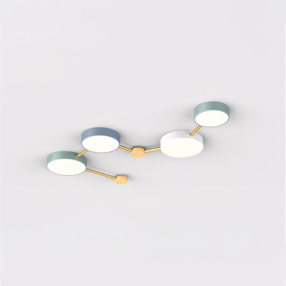 Arisha Modern LED Deckenleuchte Acryl Log Wohnzimmer Schlafzimmer Weiß Grau