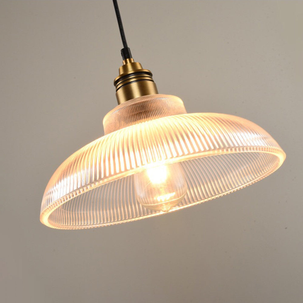 Arisha Industriell LED-Pendelleuchte Klar/Bernstein Schlafzimmer/Restaurant