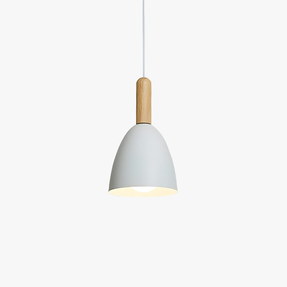 Valentina Moderne minimalistische LED Pendelleuchte Metall/Holz Wohnzimmer/Schlafzimmer