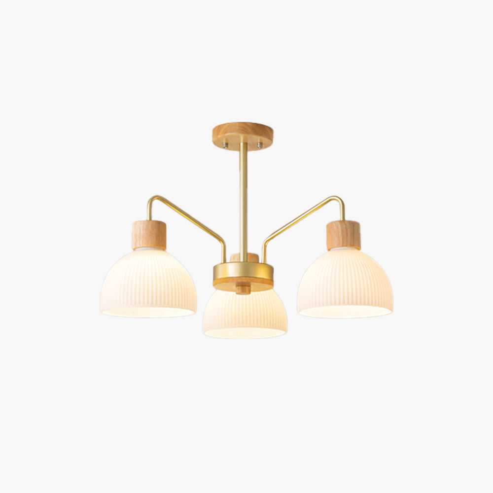 Arisha Rustikal Kronleuchter Metall/Holz/Glas Wohnzimmer/Esszimmer