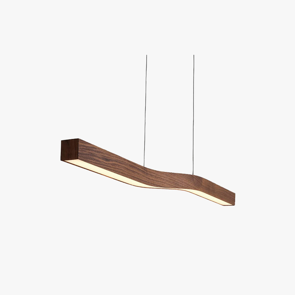 Ylen Nordische Pendelleuchte mit Nussbaum-Finish