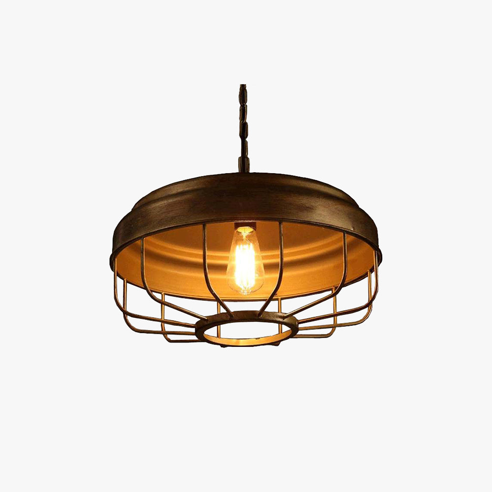 Silva Industriell LED-Pendelleuchte Metall/Glas Esszimmer/Schlafzimmer