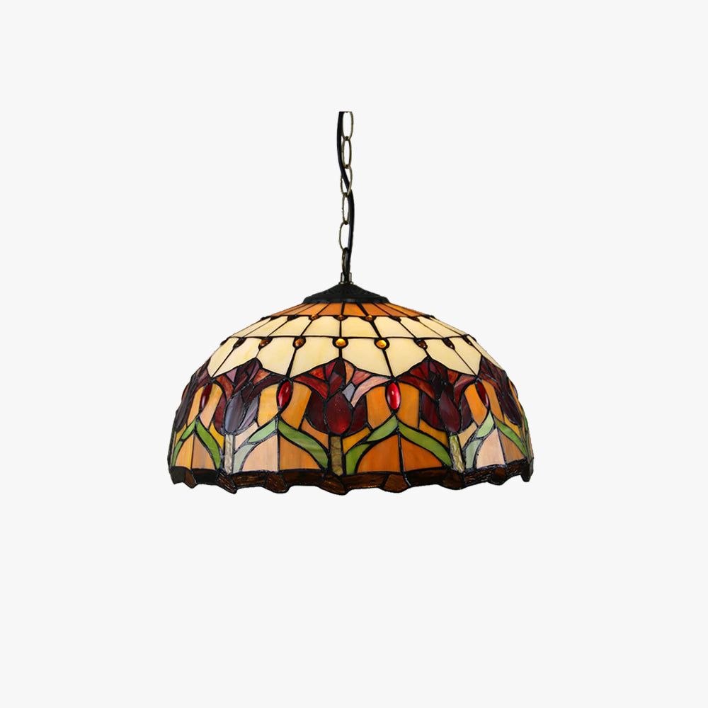 Arisha Retro Runde bunte Pendelleuchte Glas Wohnzimmer/Bar