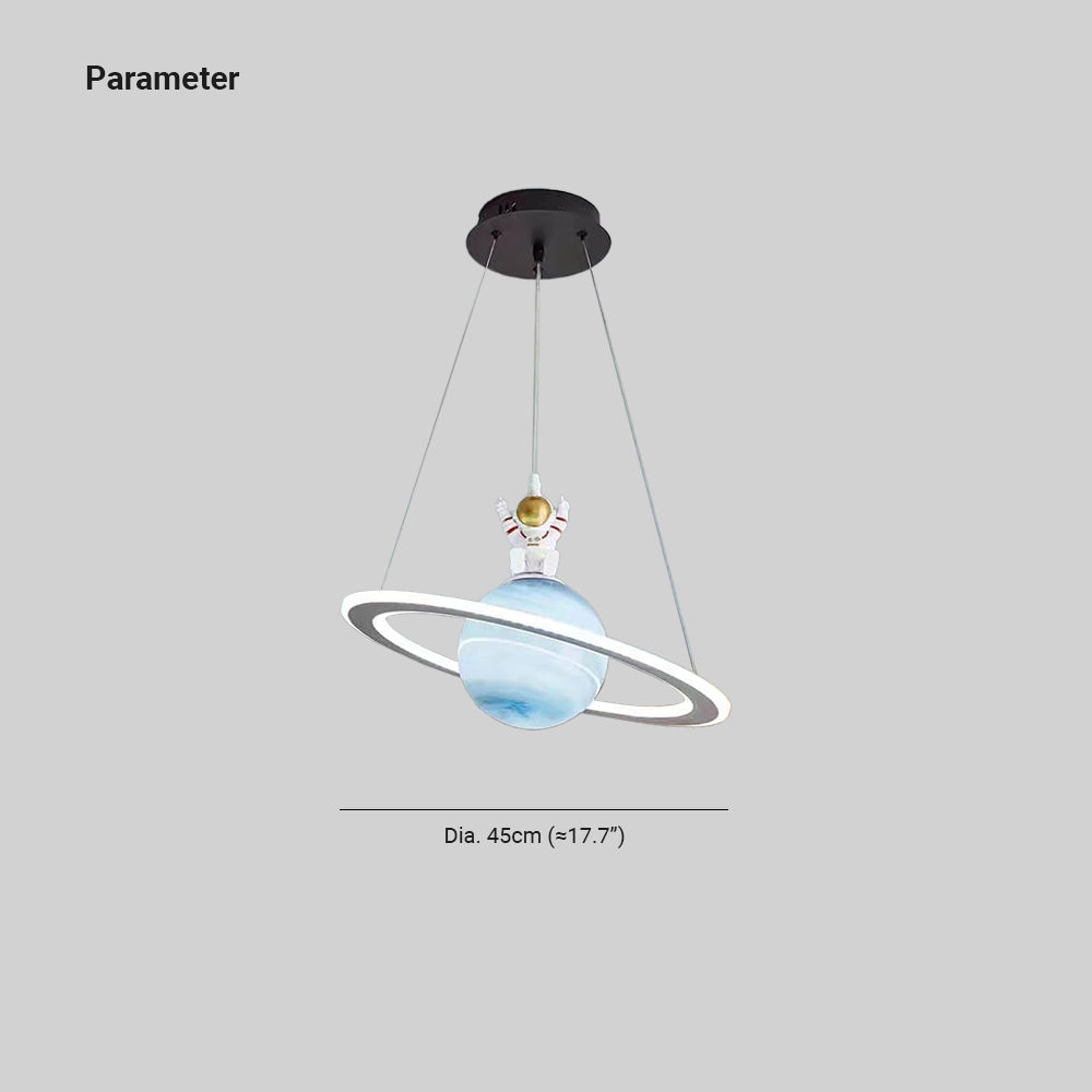 Aria Desinger LED Pendelleuchte Star Blau Orange Kinderzimmer