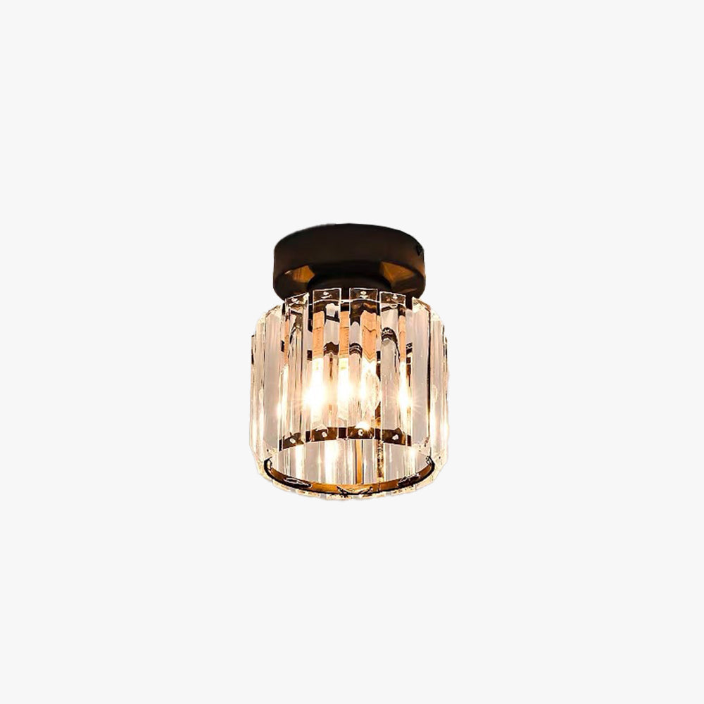 Arisha Modern Deckenleuchte Schwarz Gold Glas Schlafzimmer