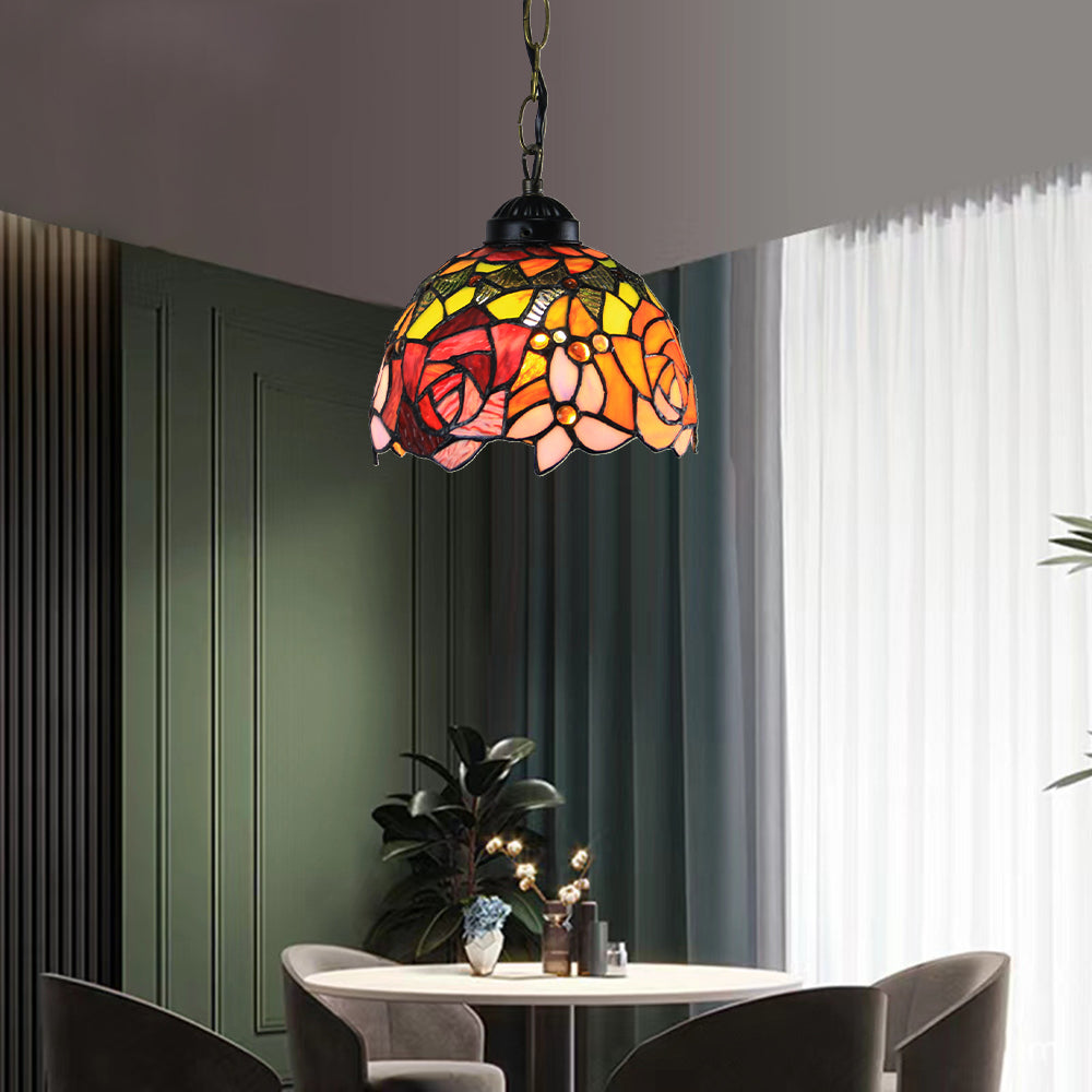 Arisha Cottage LED Pendelleuchte Metall Glas Wohnzimmer/Schlafzimmer