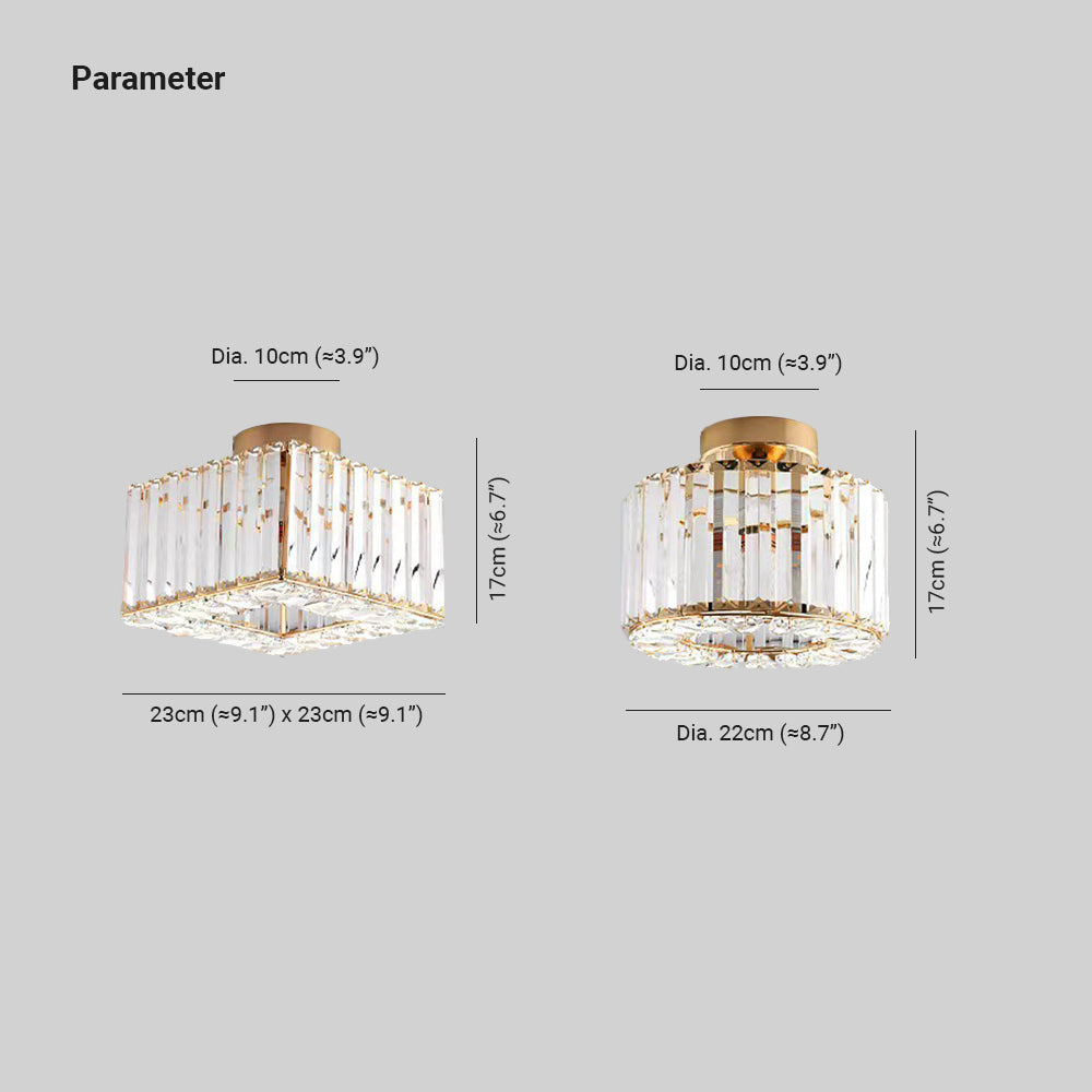 Arisha Kreative Deckenleuchte Gold/Schwarz Balkon/Korridor