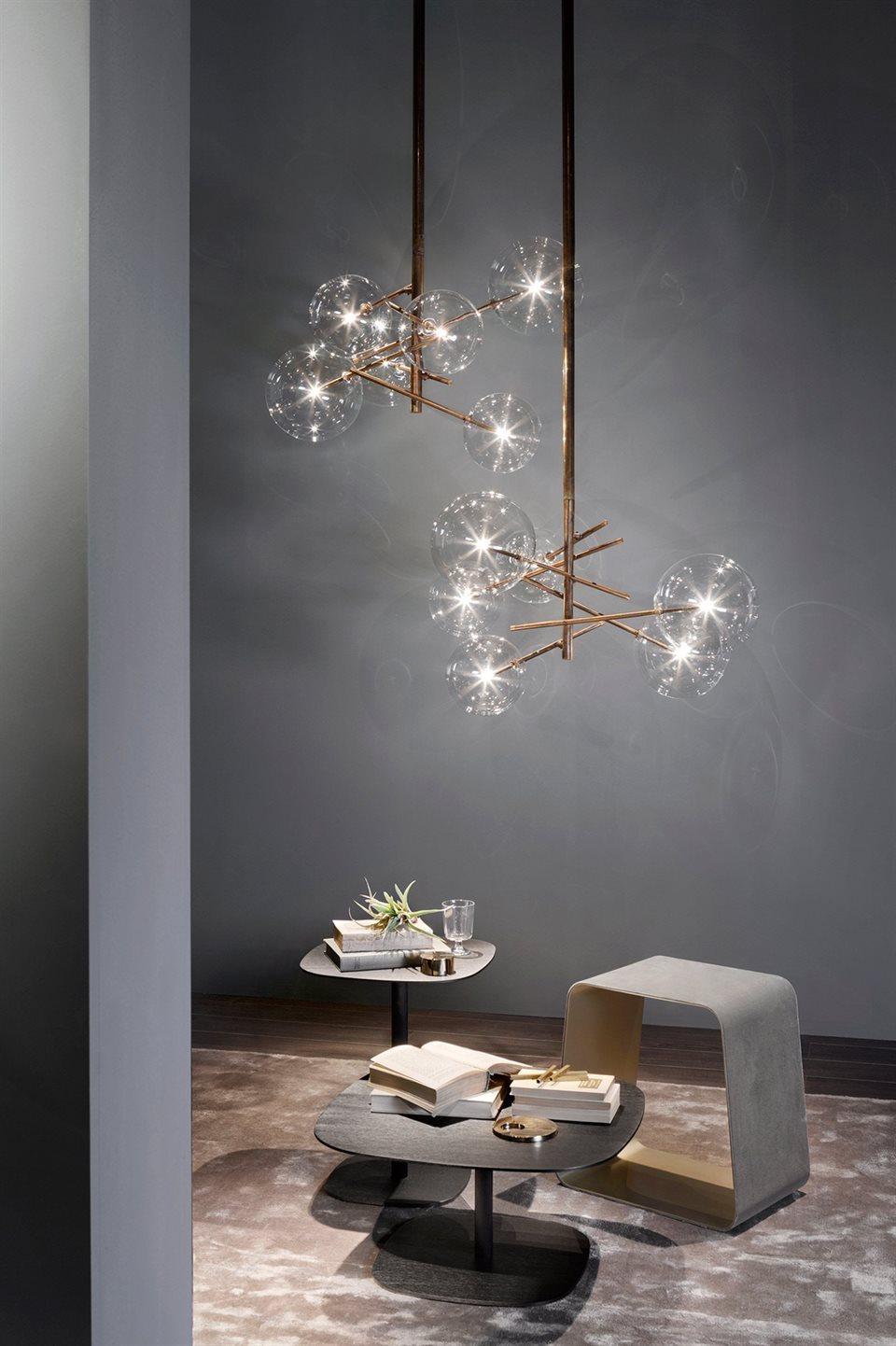 Aveno Kronleuchter LED Kristall transparent