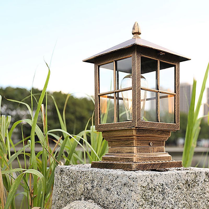 Silva Modern LED Außenleuchte Metall Glas Garten Flur
