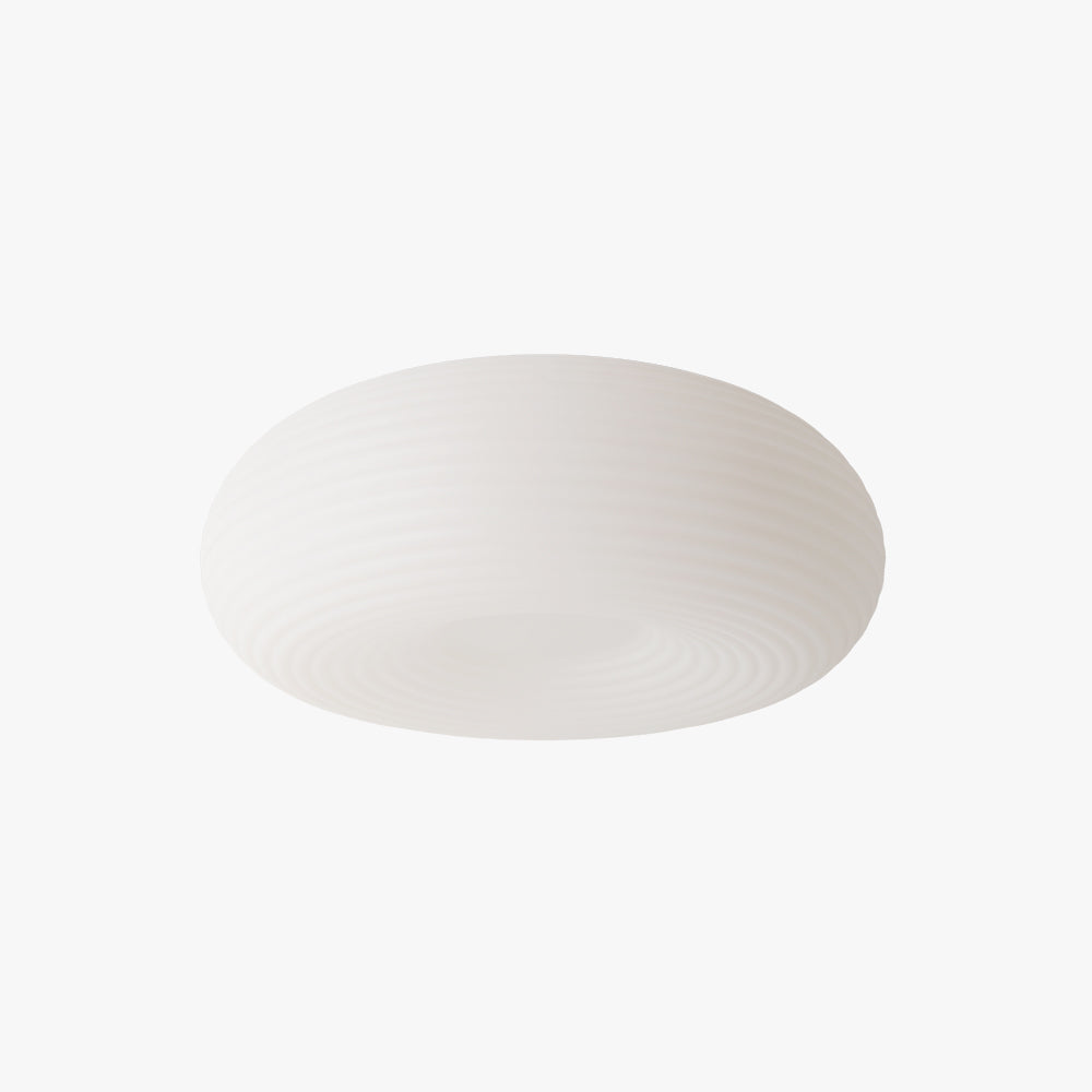 Arisha Modern LED Deckenleuchte Schale Wohnzimmer Schlafzimmer, Weiß, Metall Acryl