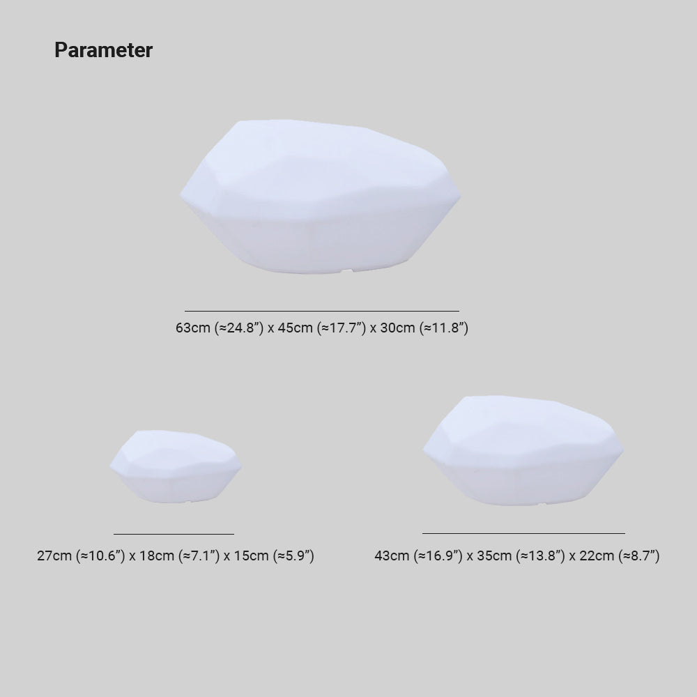 Ray Design LED Rock Außenleuchte Acryl Garten