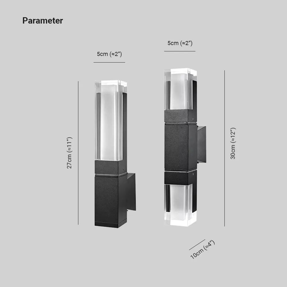 Ray Wasserdicht Bewegungsmelder LED Außenwandleuchte Metall Wohnzimmer